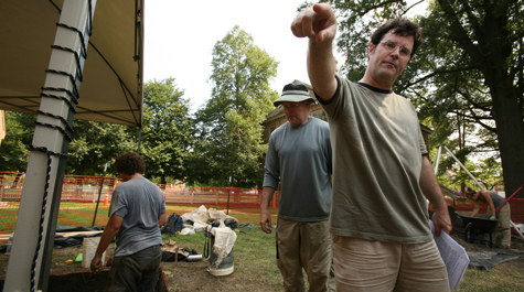 At the dig